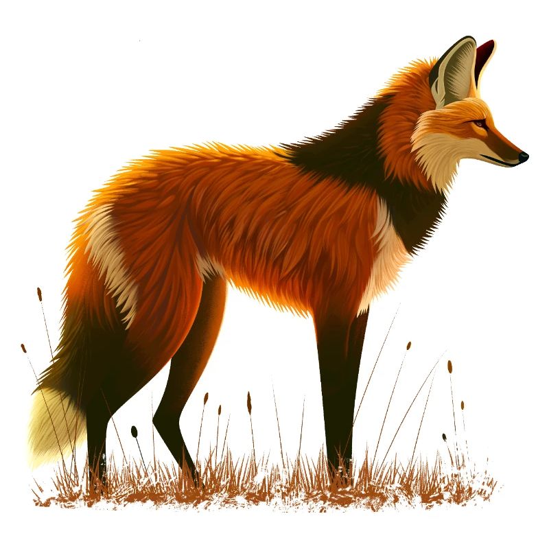 Mähnenwolf