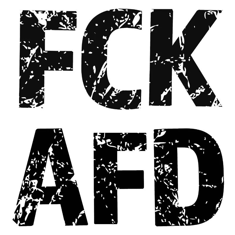FCK AFD Bold Text Graphic