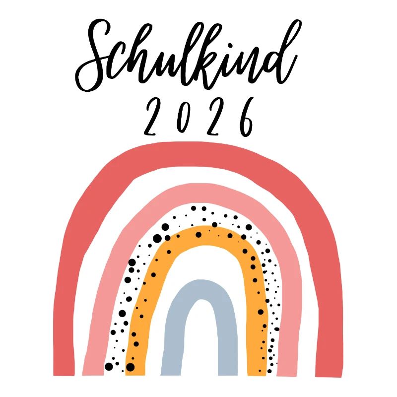 Schulkind 2026 Regenbogen Geschenk zur Einschulung