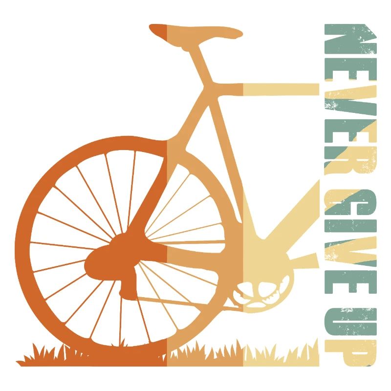 Conception de la silhouette du vélo en pente