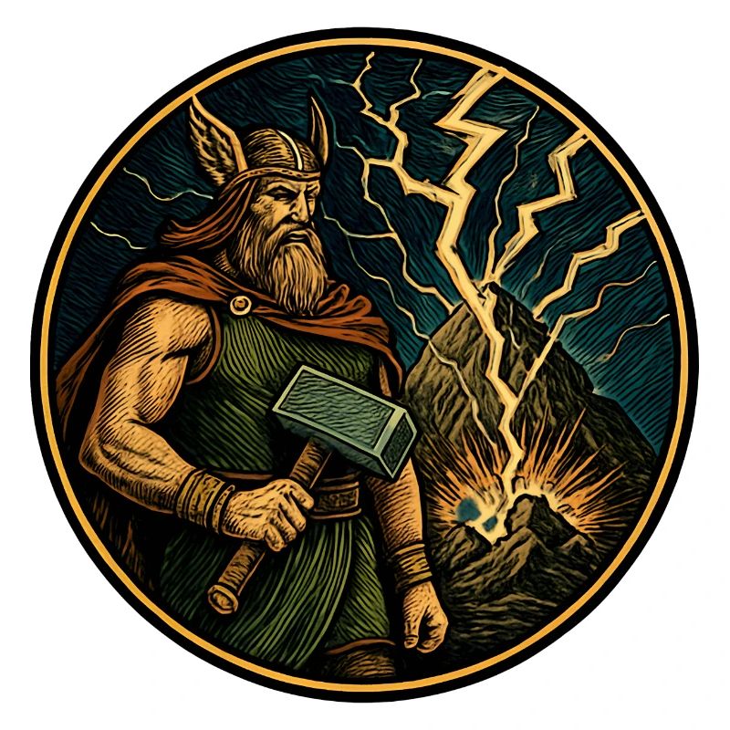 Thor avec un marteau