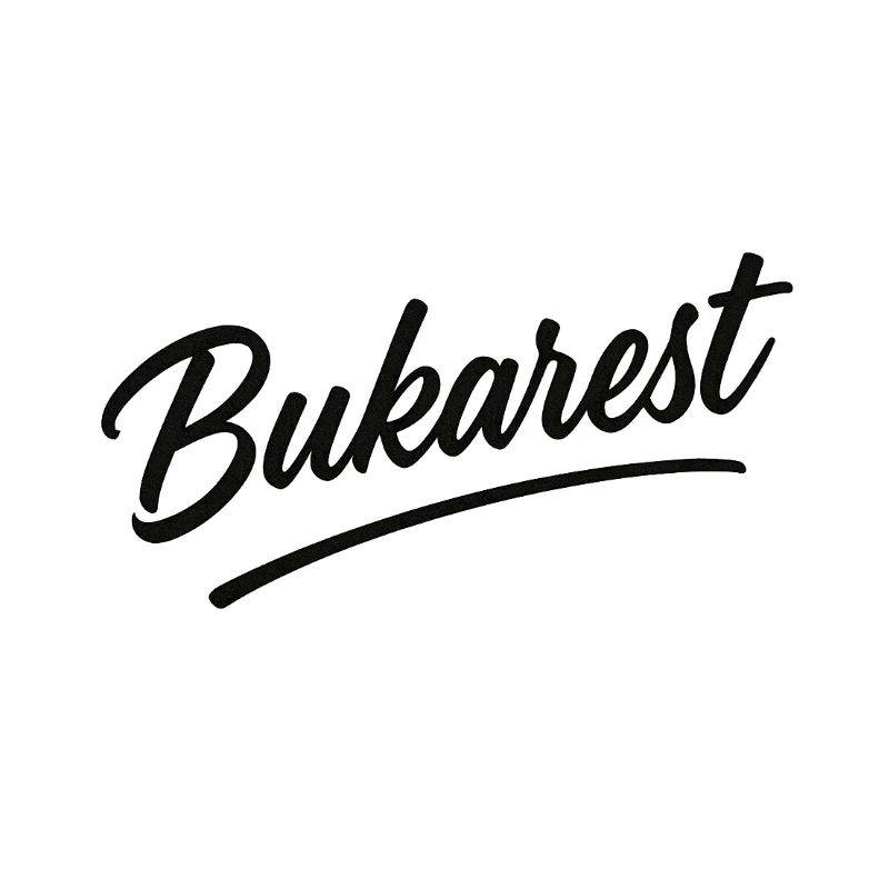 Bucharest Script Vintage Logo