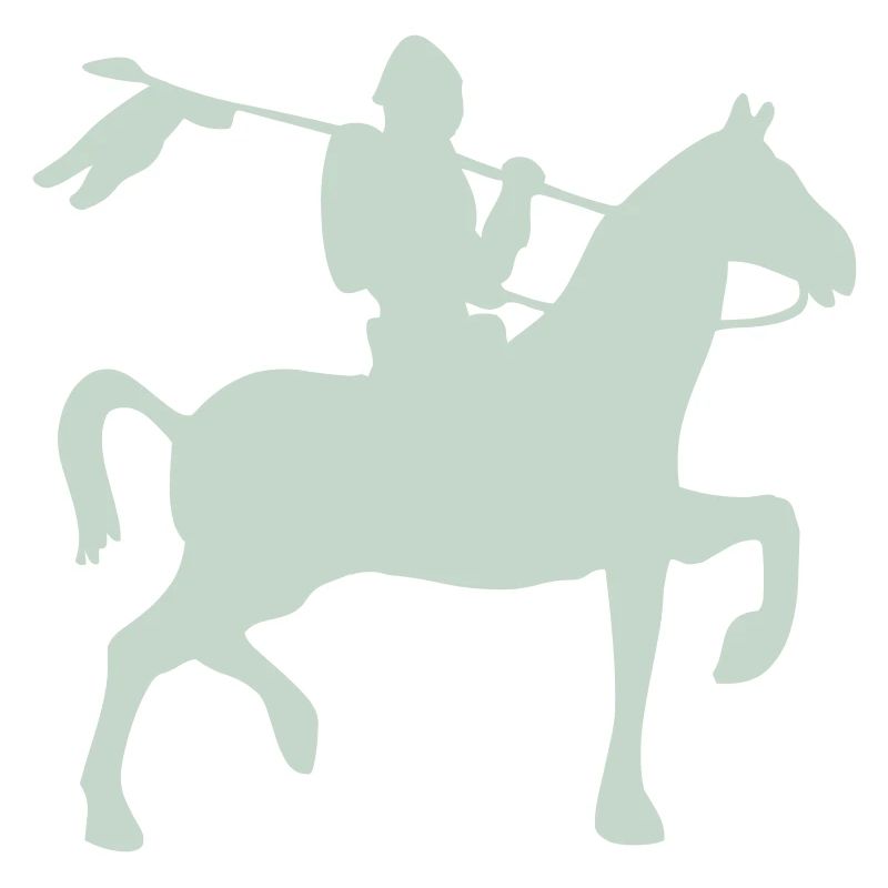 Chevalier guerrier à cheval