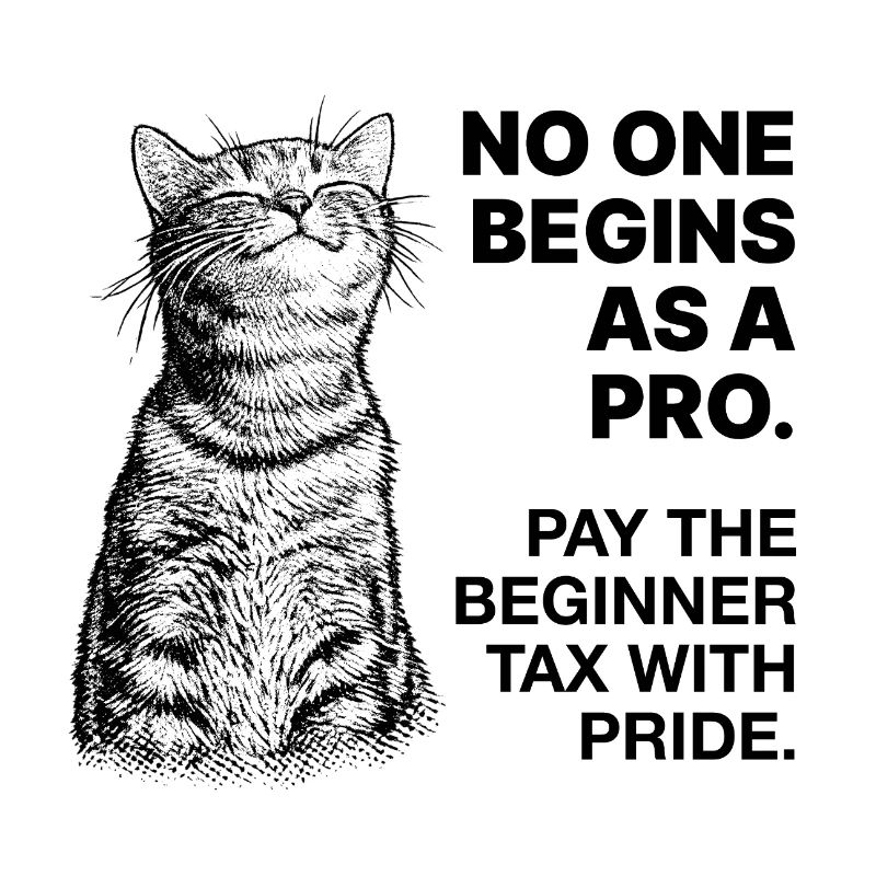 Beginner Mindset – Learning Cat Halftone