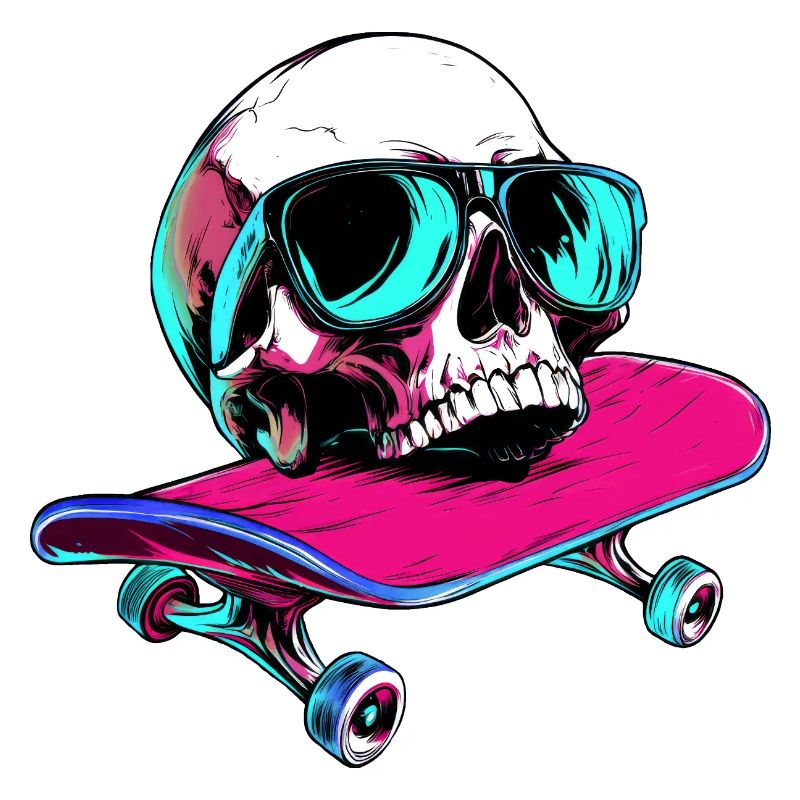 Totenköpfe Skateboard - 1990