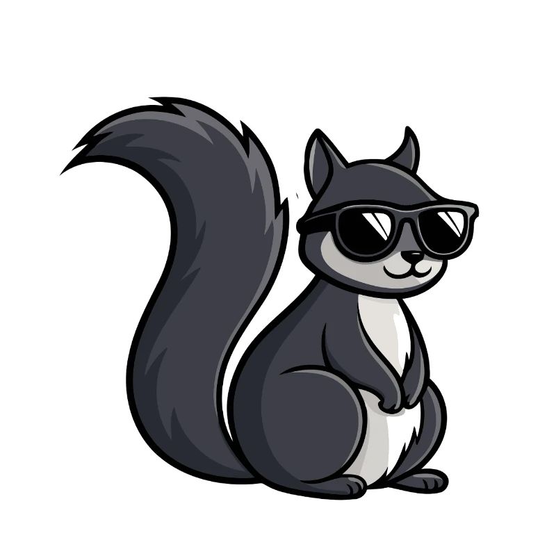 Coole Eichhörnchen-Dunkle Brille