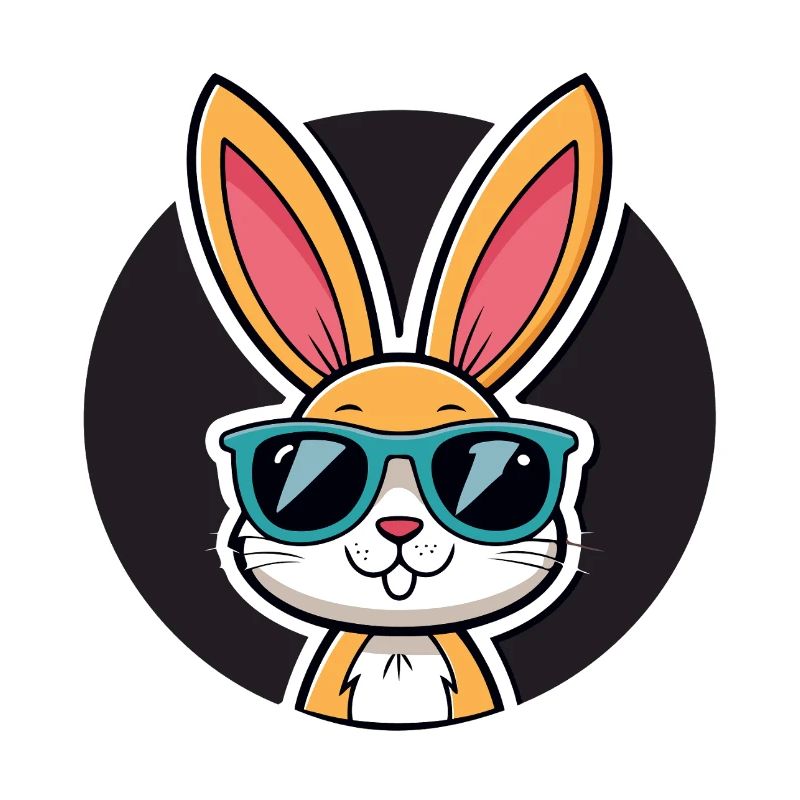 Solarbunny mit blauer Brille