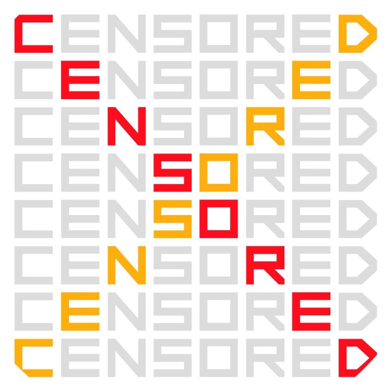 Déclaration drôle censurée Logo de la liberté