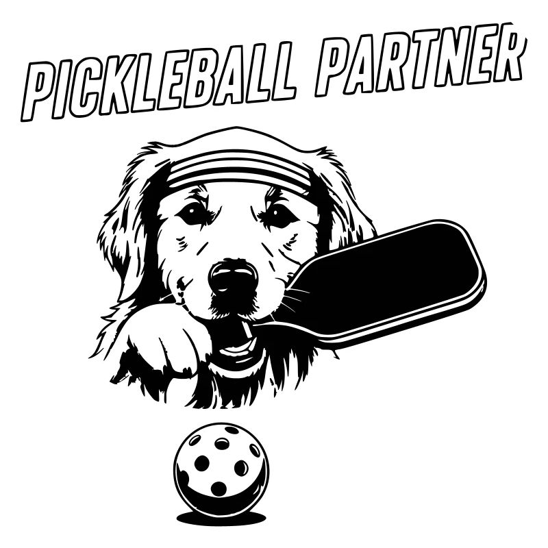 Compagnon de pickleball mignon