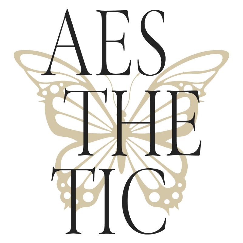Typographie Esthétique Papillon Tee