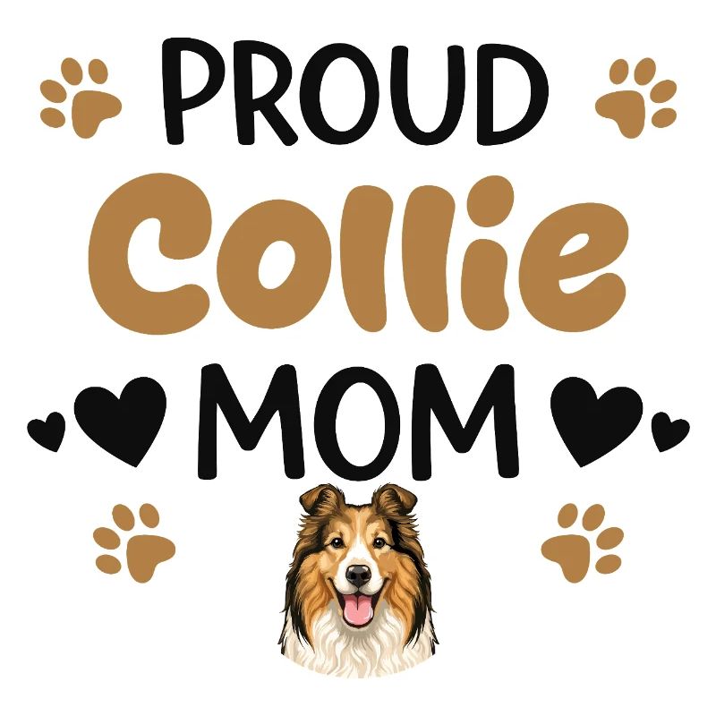 Stolze Collie Mutter, Collie