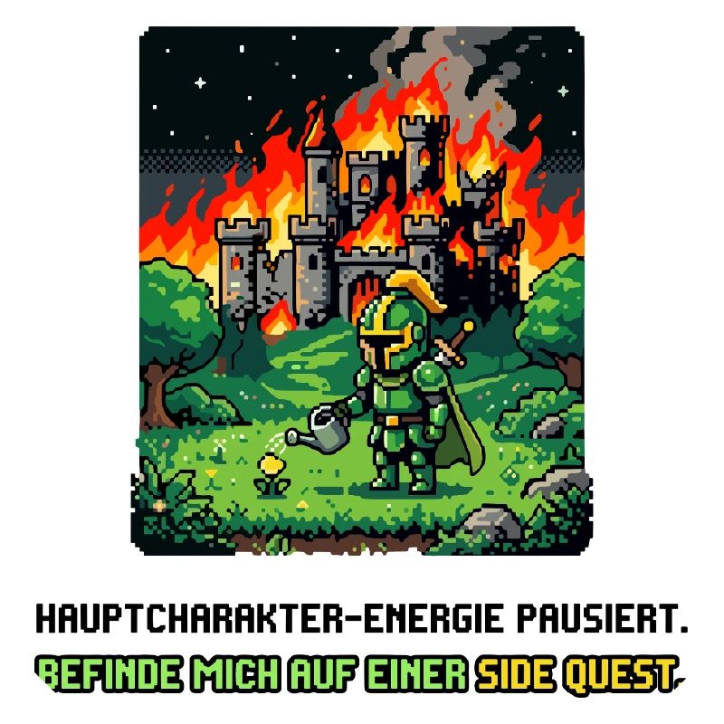 Side Quest Pause Gaming Spruch
