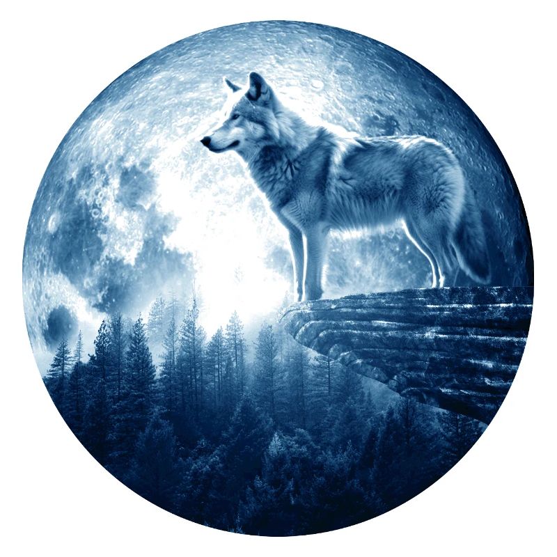 Wolf Howling Celestial EPIC Moon Forest Wolves