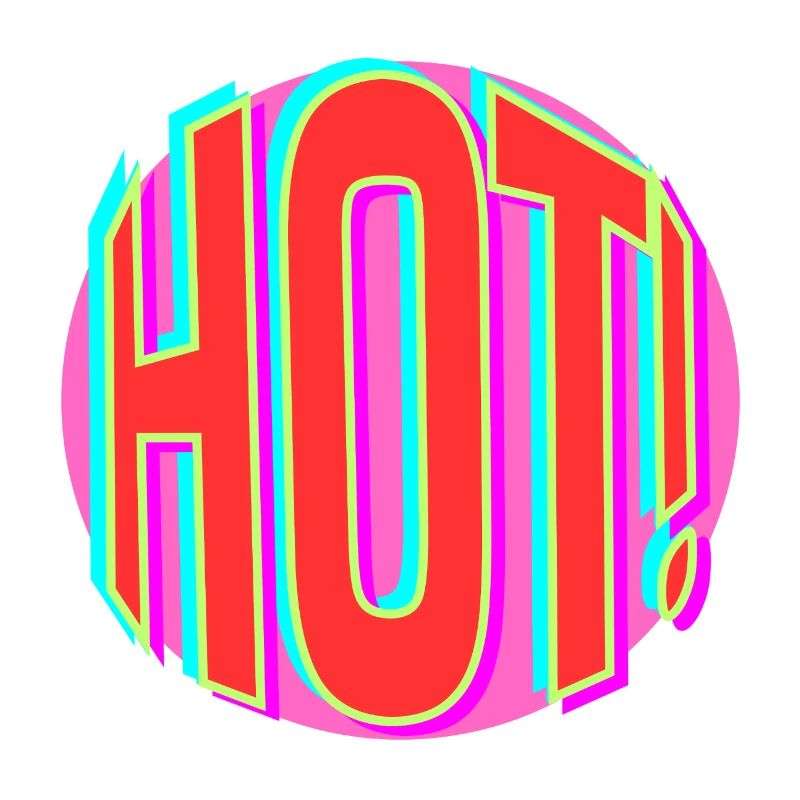 Lettrage rétro néon chaud