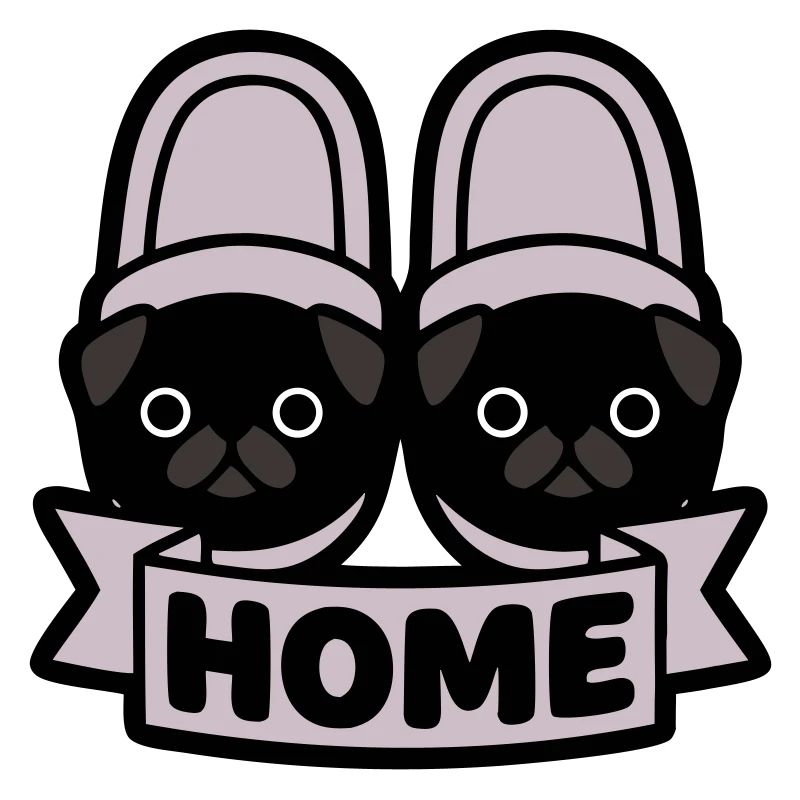 Mops Hausschuhe Home Banner