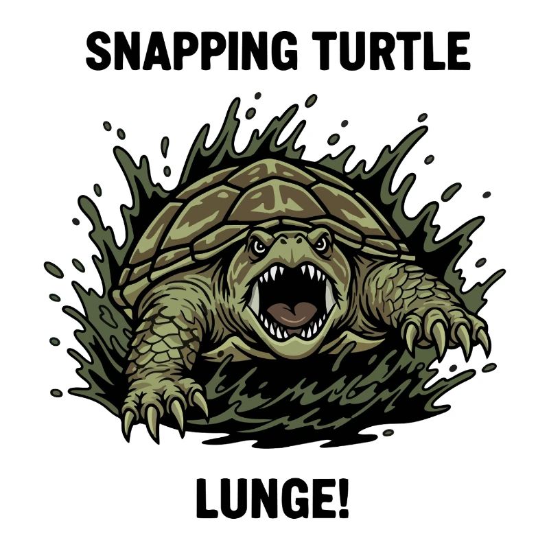 Tortue Serpentine Danger Lunge Snapping Turtle