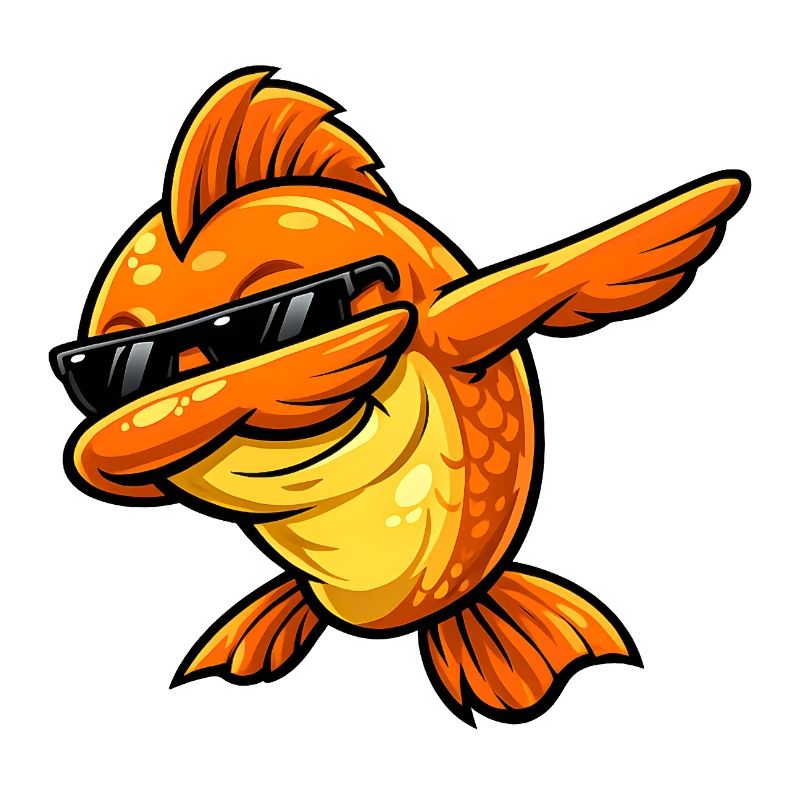 Dabbing Goldfish