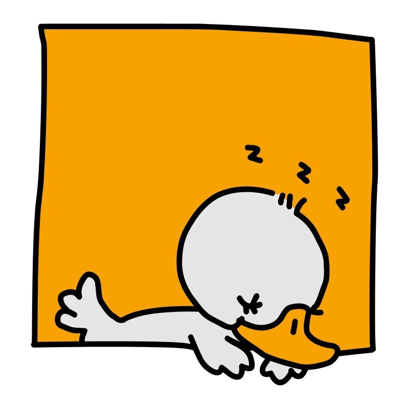 little duck sleeping (3 colors)
