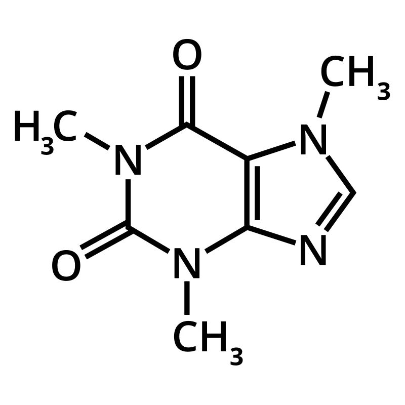 Chimie de café expresso de formule chimique moka