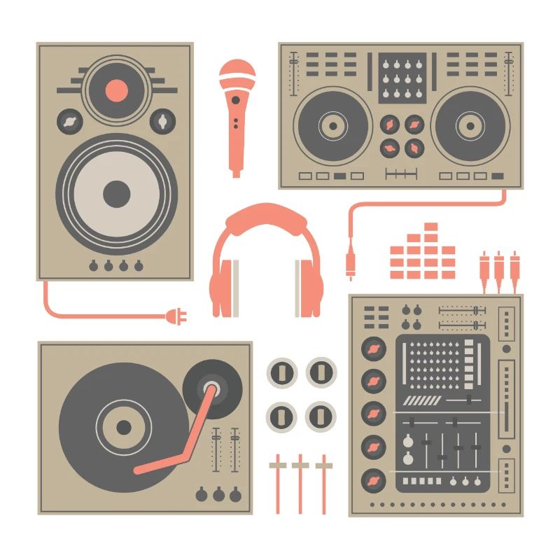 DJ Turntable set
