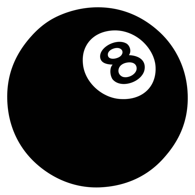 boule 8 billard noir 502