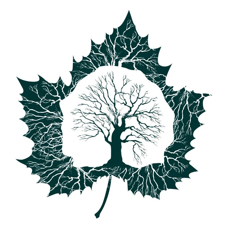 Idée cadeau feuille d'arbre nature Canada