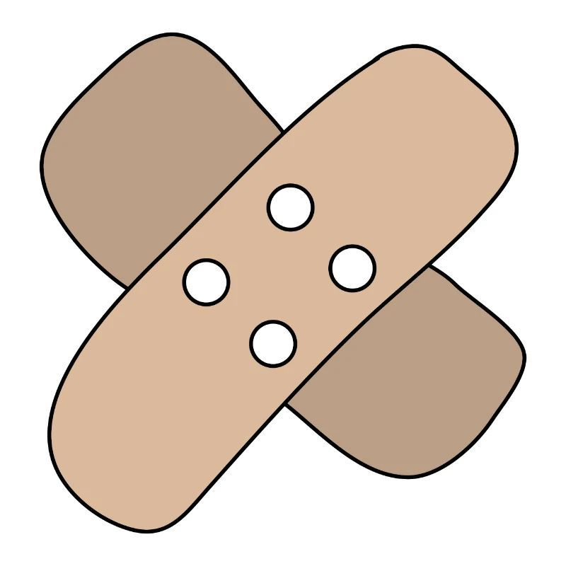 Patch, blessure, blessure, guérison, idée cadeau