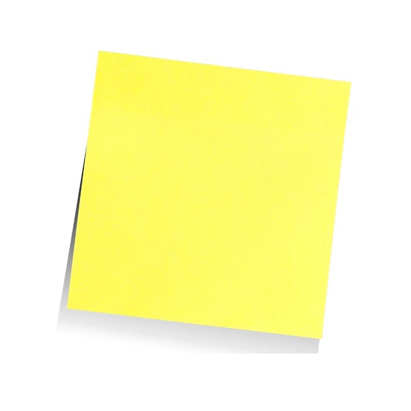 gelber Notizzettel , Klebezettel , sticky note