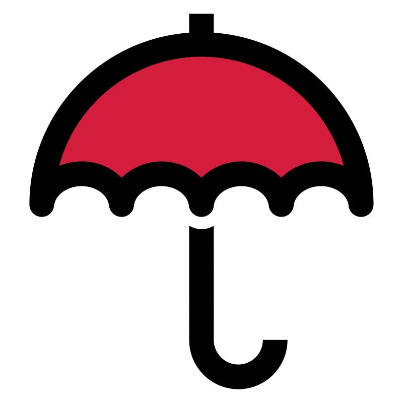 Symbole d'icône parapluie