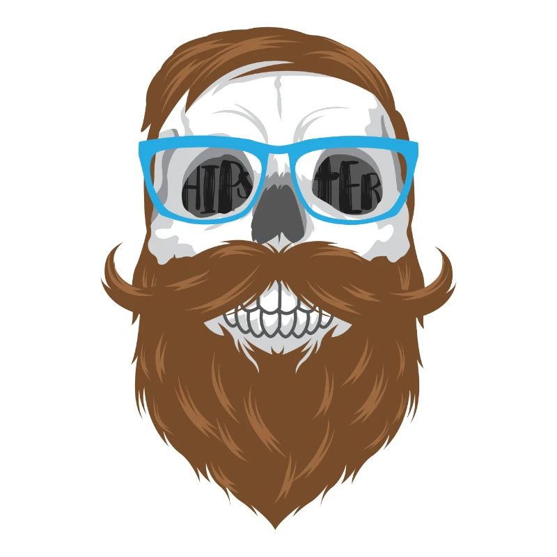 Visage de hipster