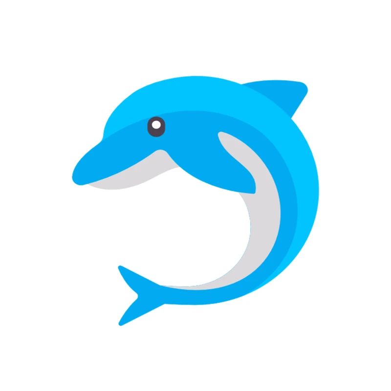 blauer Delphin