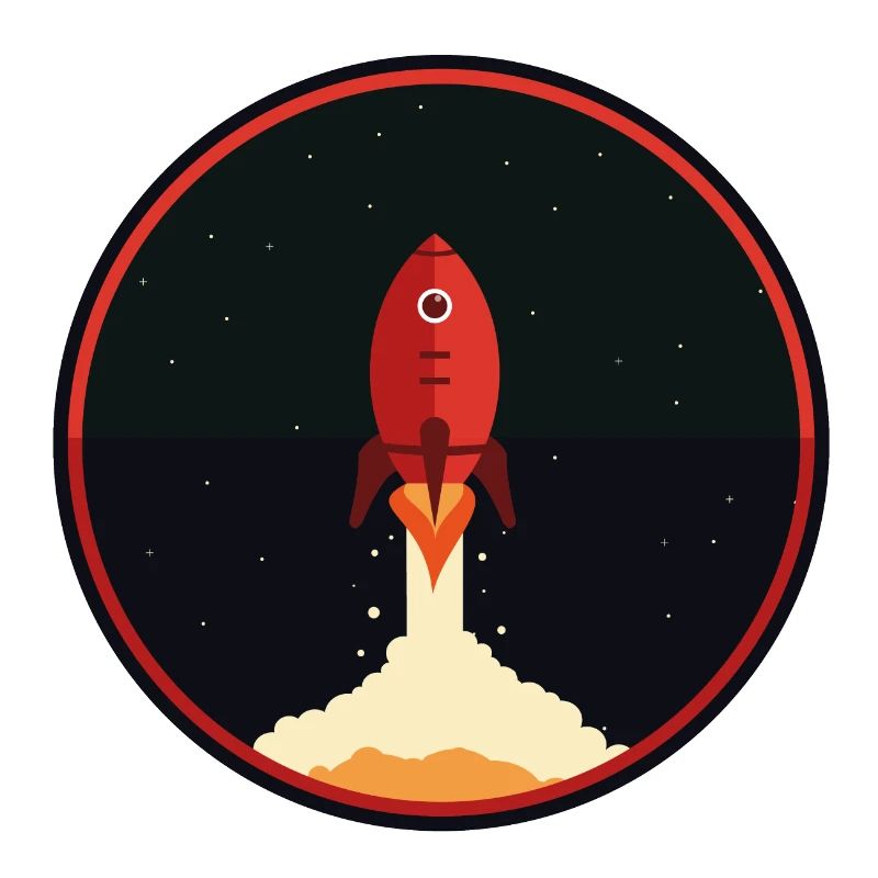 Fusée vers la lune Univers astrologie