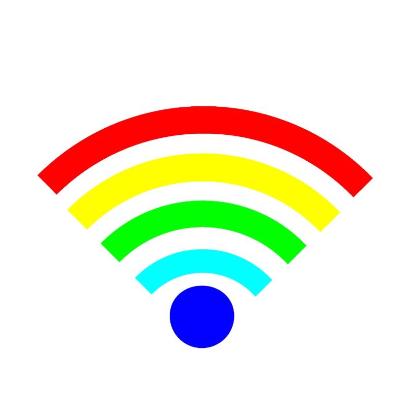 Rainbow WLAN colorful