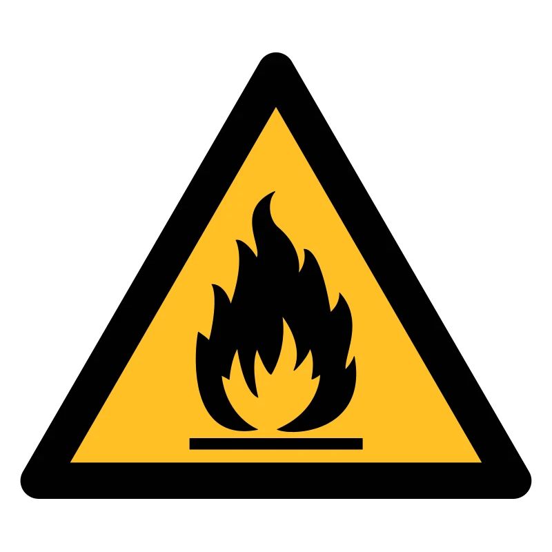 Symbole de danger - Inflammable (2 couleurs)