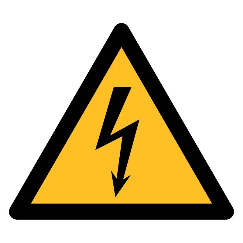 Symbole de danger - High Voltage (2 couleurs)