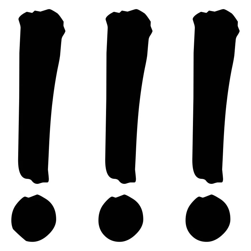 Ausrufezeichen exclamation mark