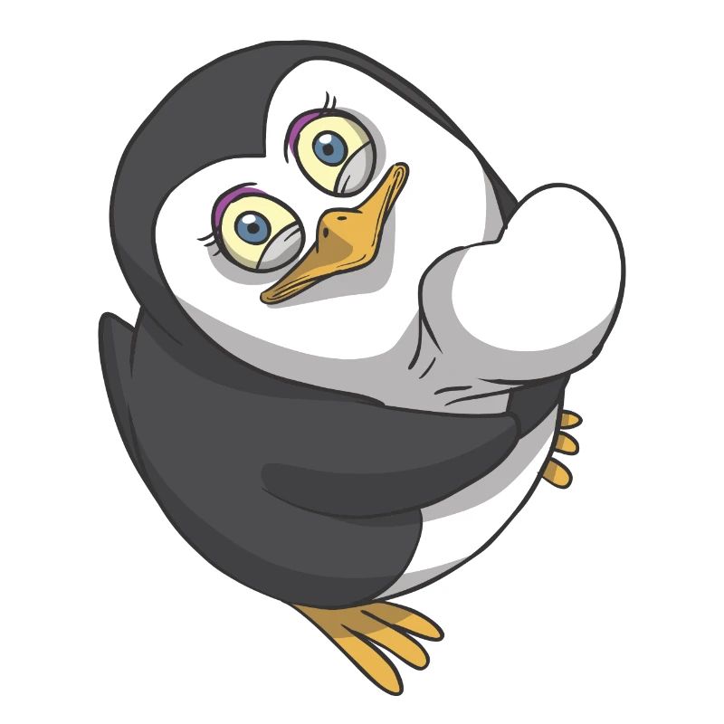 A heart for penguins gift idea