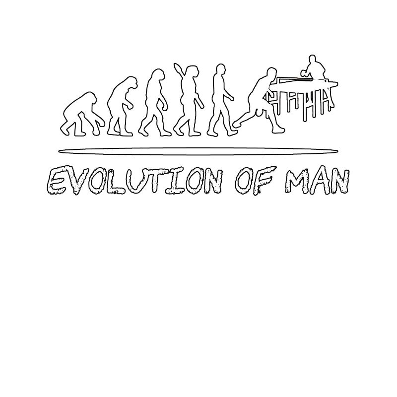 Evolution of Man table tennis