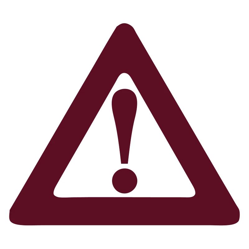 Danger icon exclamation triangle