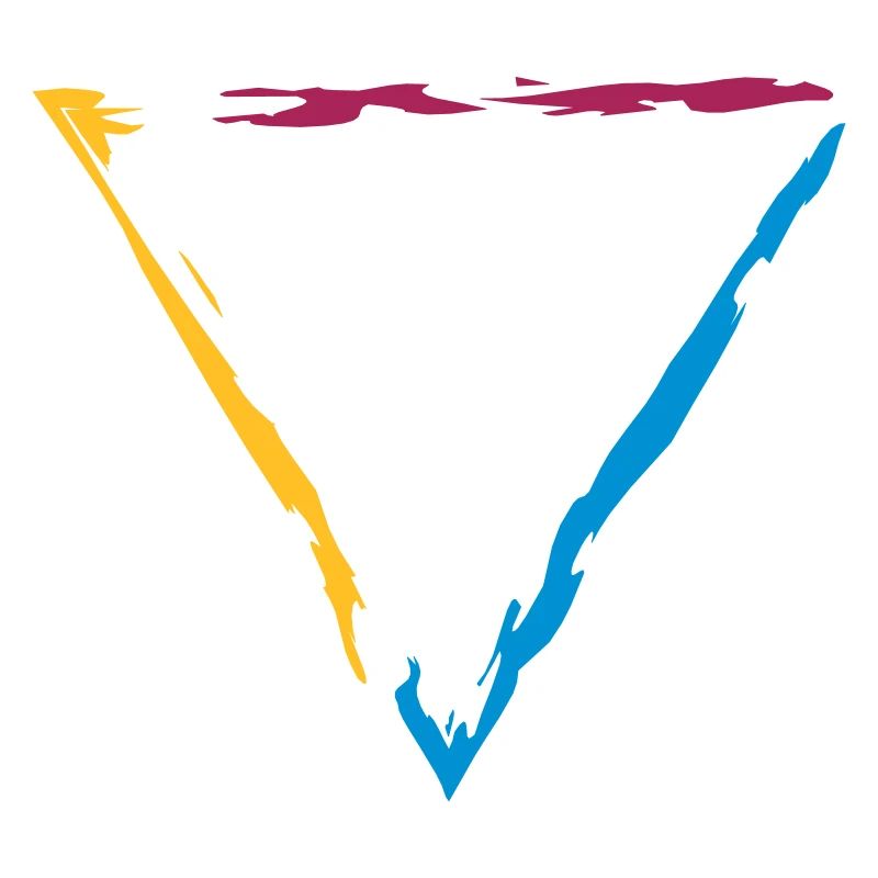 colorful triangle frame edging decorative cool des