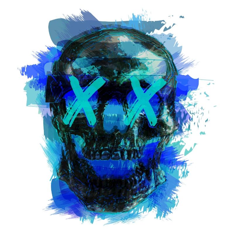 Blue Death (skull)
