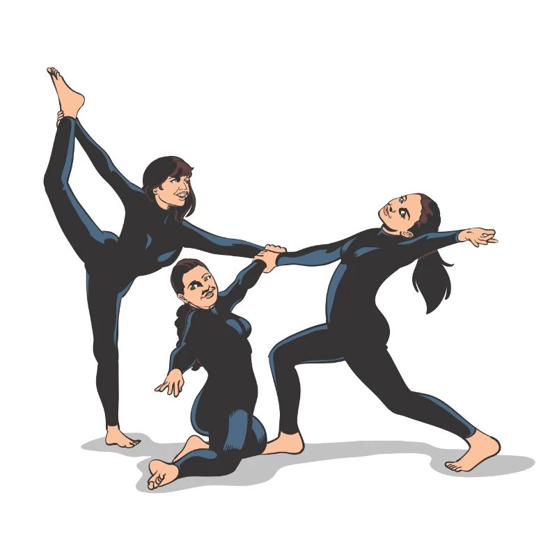 Dancer group choreography jazz dance