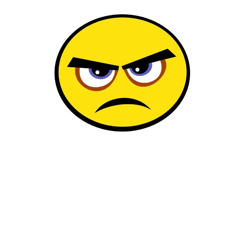 grumpy face