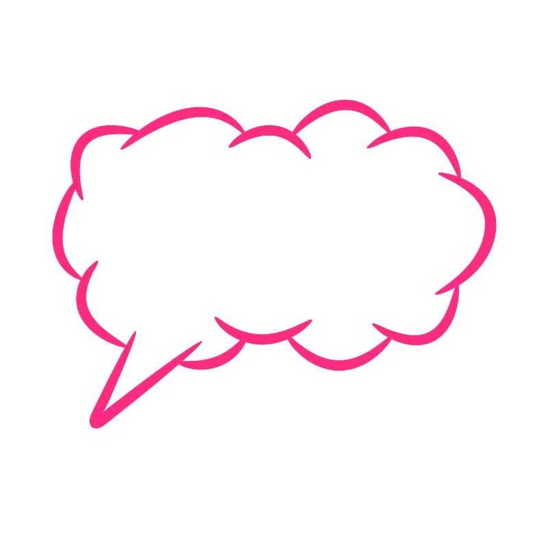 Speech bubble thought bubble