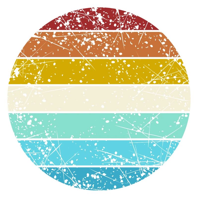 Retro Color Circle Vintage Look Basic Background