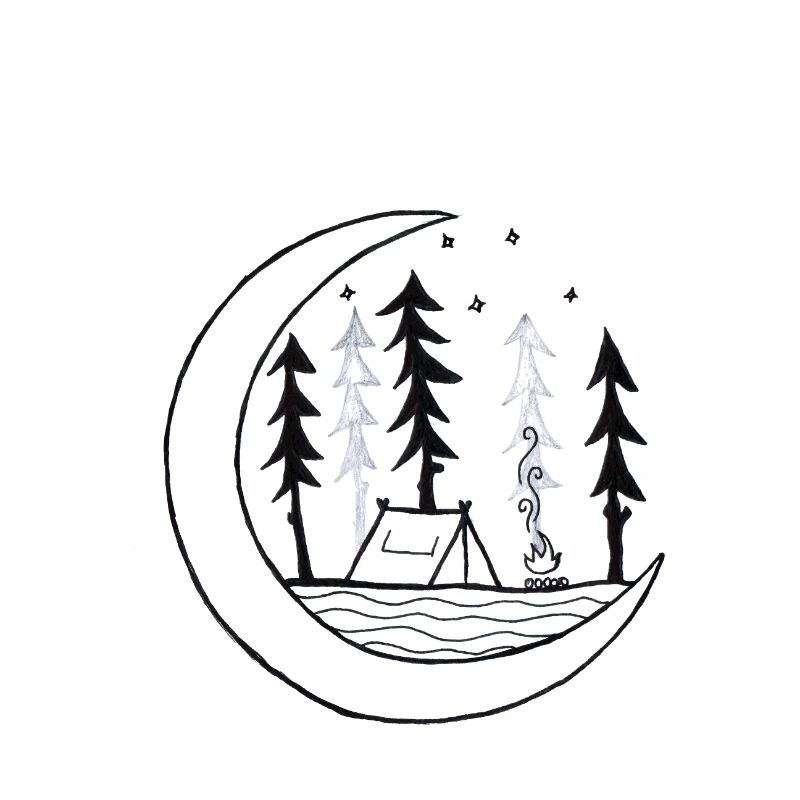 Camping dans les bois