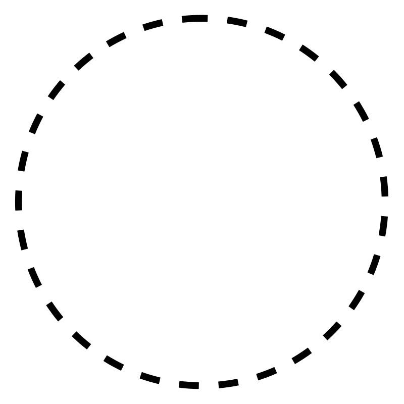 Kreis gestrichelt