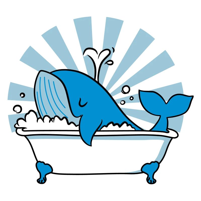 Baleine dans la baignoire – Funny Ocean Design