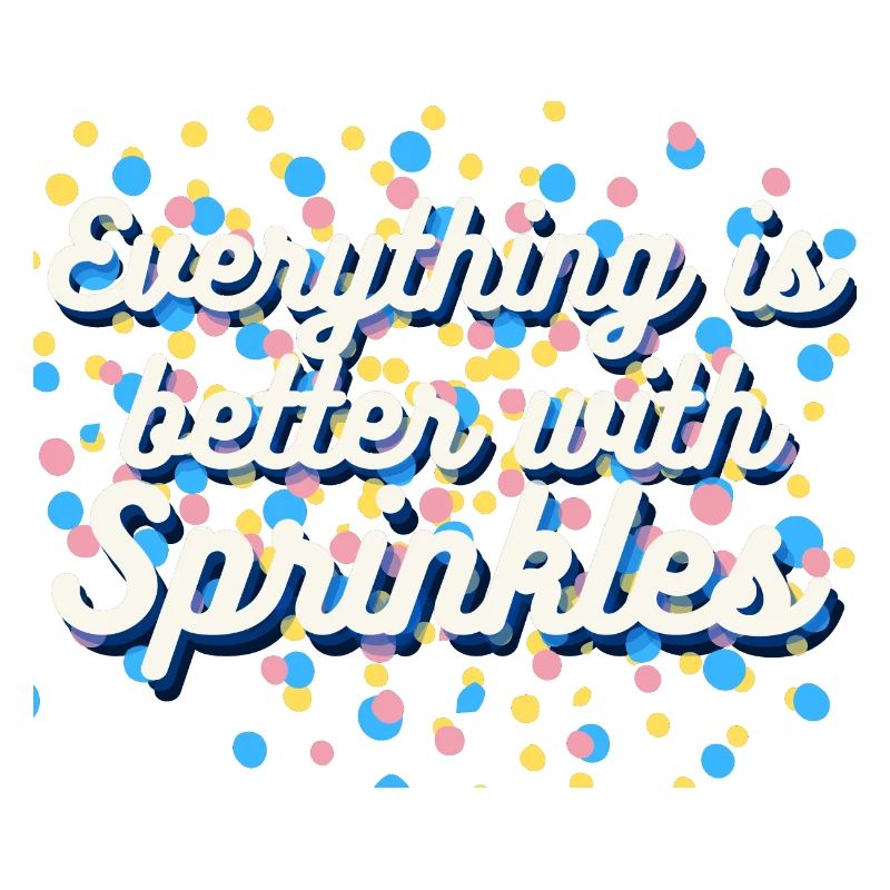 everything is better with sprinkles - blue