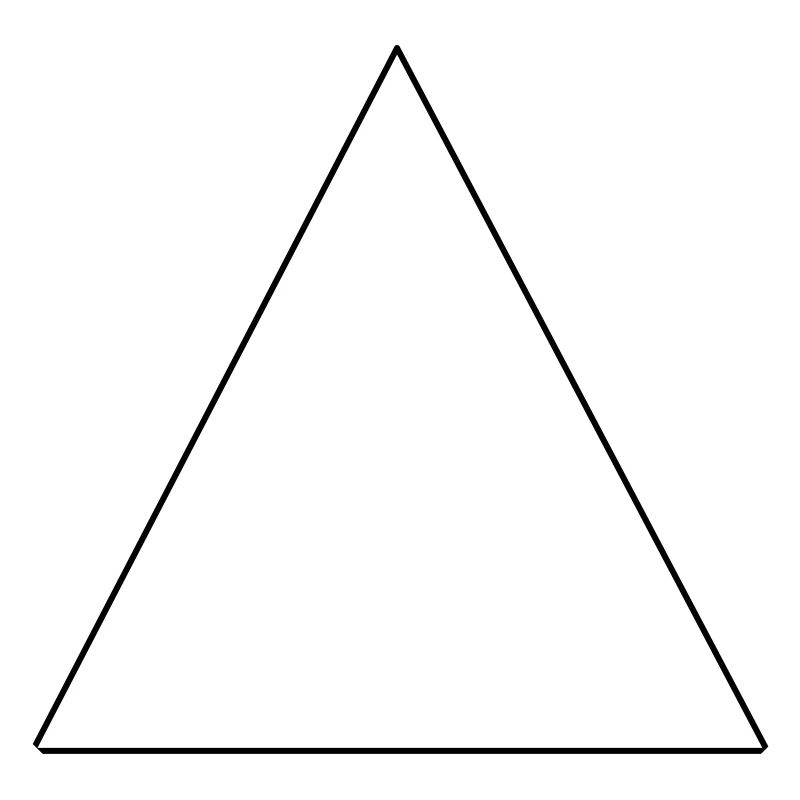 Simple triangle, minimalist, gift idea